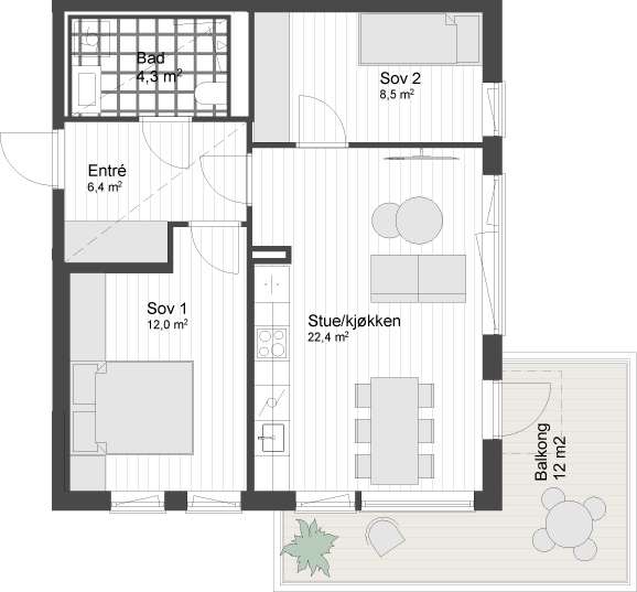 Plantegning 1